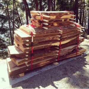 air-dried wood for hardwood flooring